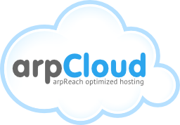 arpCloud - optimized web hosting for arpReach